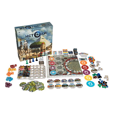 Настольная игра Истоки. Восход цивилизаций, компоненты